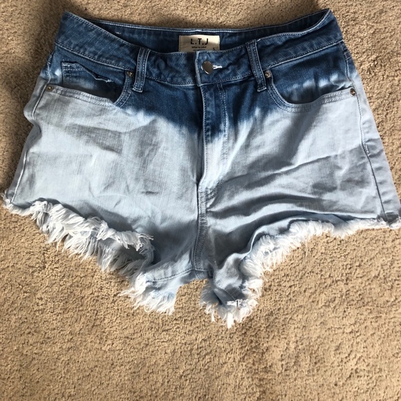 Tie dye ombré denim shorts - Picture 1 of 4